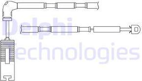 Delphi LZ0181 - Contact d'avertissement, usure des plaquettes de frein cwaw.fr