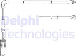 Delphi LZ0183 - Contact d'avertissement, usure des plaquettes de frein cwaw.fr