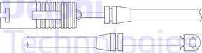 Delphi LZ0134 - Contact d'avertissement, usure des plaquettes de frein cwaw.fr