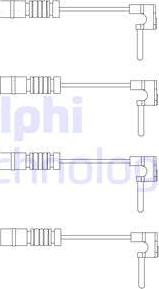 Delphi LZ0120 - Contact d'avertissement, usure des plaquettes de frein cwaw.fr