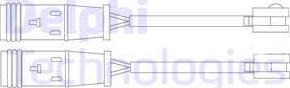 Delphi LZ0204 - Contact d'avertissement, usure des plaquettes de frein cwaw.fr