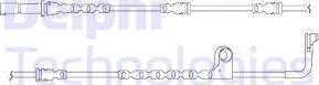 Delphi LZ0207 - Contact d'avertissement, usure des plaquettes de frein cwaw.fr