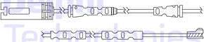 Delphi LZ0215 - Contact d'avertissement, usure des plaquettes de frein cwaw.fr