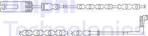 Delphi LZ0216 - Contact d'avertissement, usure des plaquettes de frein cwaw.fr