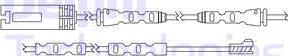 Delphi LZ0210 - Contact d'avertissement, usure des plaquettes de frein cwaw.fr