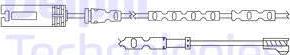 Delphi LZ0217 - Contact d'avertissement, usure des plaquettes de frein cwaw.fr