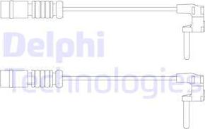 Delphi LZ0230 - Contact d'avertissement, usure des plaquettes de frein cwaw.fr