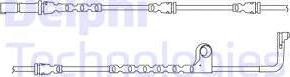 Delphi LZ0226 - Contact d'avertissement, usure des plaquettes de frein cwaw.fr