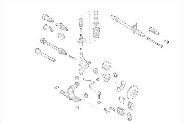 Delphi OE-VW-000009400-F - Suspension des roues cwaw.fr