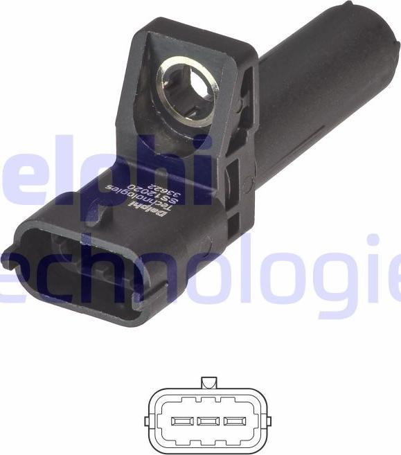 Delphi SS12020-11B1 - Capteur d'angle, vilebrequin cwaw.fr