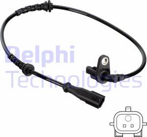 Delphi SS20812 - Capteur, vitesse de roue cwaw.fr