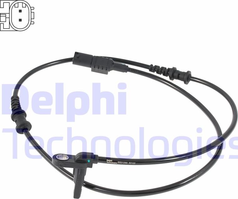 Delphi SS21290-12B1 - Capteur, vitesse de roue cwaw.fr