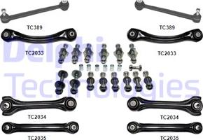 Delphi TC1600KIT - Kit de réparation, bras triangulaire cwaw.fr