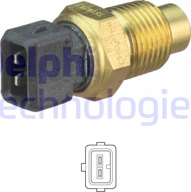 Delphi TS10515 - Sonde de température, liquide de refroidissement cwaw.fr