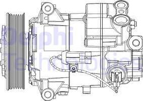 Delphi TSP0155947 - Compresseur, climatisation cwaw.fr