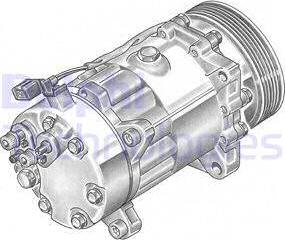 Delphi TSP0155060 - Compresseur, climatisation cwaw.fr