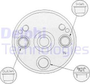 Delphi TSP0175131 - Filtre déshydratant, climatisation cwaw.fr