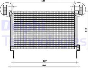 Delphi TSP0225006 - Condensateur, climatisation cwaw.fr