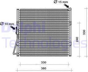 Delphi TSP0225122 - Condensateur, climatisation cwaw.fr