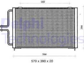 Delphi TSP0225362 - Condensateur, climatisation cwaw.fr