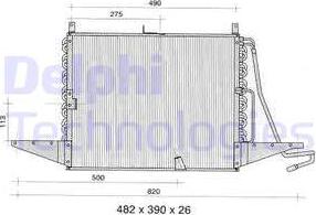 Delphi TSP0225273 - Condensateur, climatisation cwaw.fr