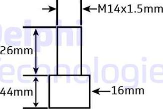 Delphi V22584313 - Amortisseur cwaw.fr