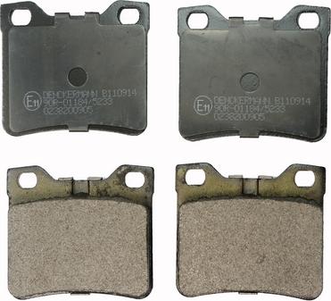 Denckermann B110914 - Kit de plaquettes de frein, frein à disque cwaw.fr