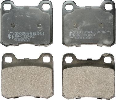 Denckermann B110916 - Kit de plaquettes de frein, frein à disque cwaw.fr