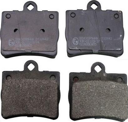 Denckermann B110443 - Kit de plaquettes de frein, frein à disque cwaw.fr