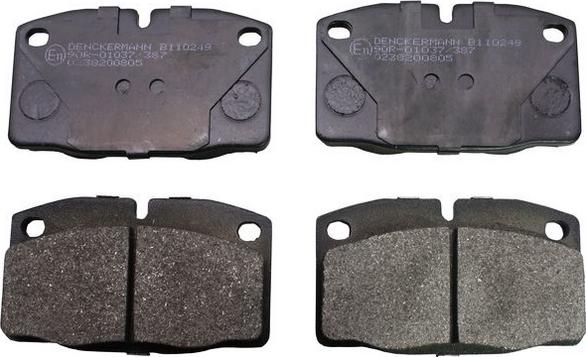 Denckermann B110249 - Kit de plaquettes de frein, frein à disque cwaw.fr