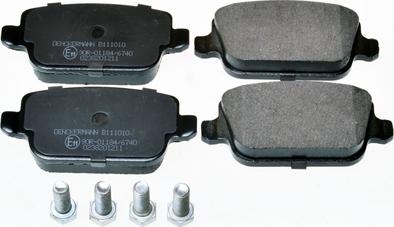 Denckermann B111010 - Kit de plaquettes de frein, frein à disque cwaw.fr