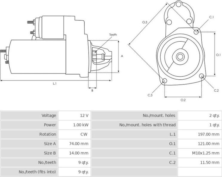 Denso 4280006190 - Démarreur cwaw.fr