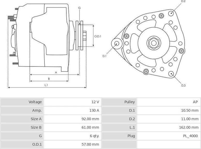 Denso 1042103460 - Alternateur cwaw.fr