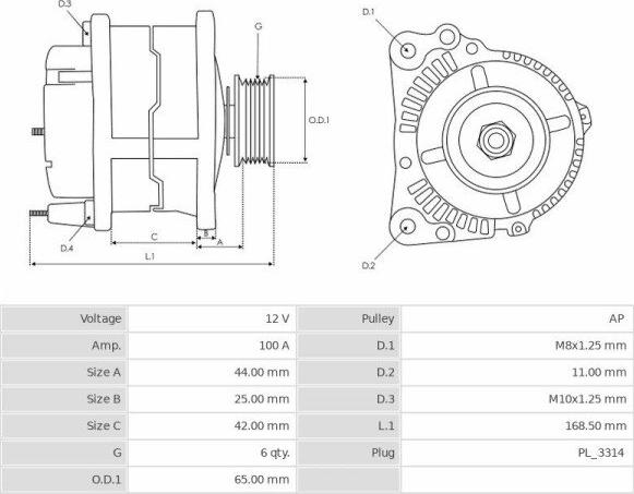 Denso 1012117840 - Alternateur cwaw.fr