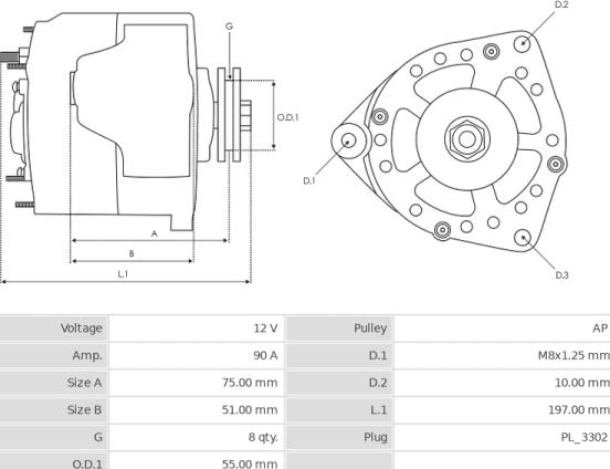 Denso 102211-9090 - Alternateur cwaw.fr