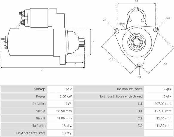 Denso 1280000210 - Contacteur, démarreur cwaw.fr