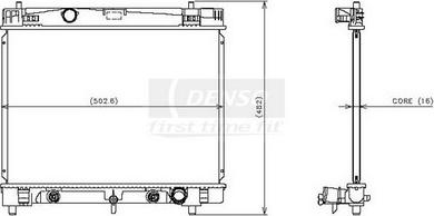 Denso 221-3112 - Radiateur, refroidissement du moteur cwaw.fr