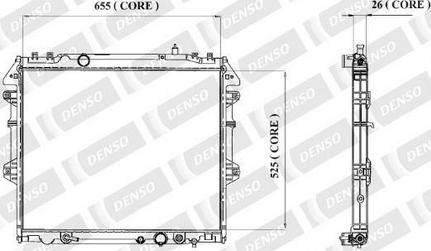 Denso A221-A309 - Radiateur, refroidissement du moteur cwaw.fr