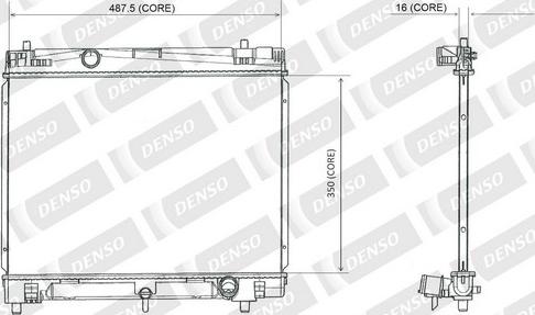 Denso A221-A389 - Radiateur, refroidissement du moteur cwaw.fr