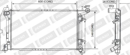 Denso A221-A386 - Radiateur, refroidissement du moteur cwaw.fr