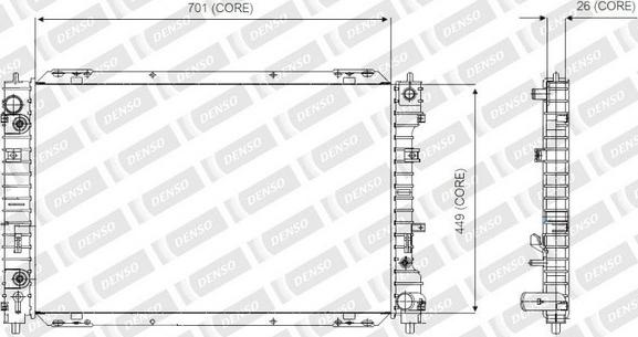 Denso A221-A321 - Radiateur, refroidissement du moteur cwaw.fr