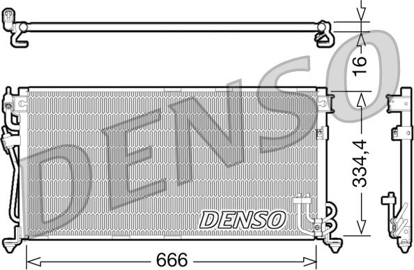 Denso DCN45002 - Condensateur, climatisation cwaw.fr