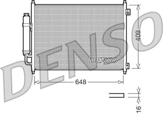 Denso DCN46001 - Condensateur, climatisation cwaw.fr