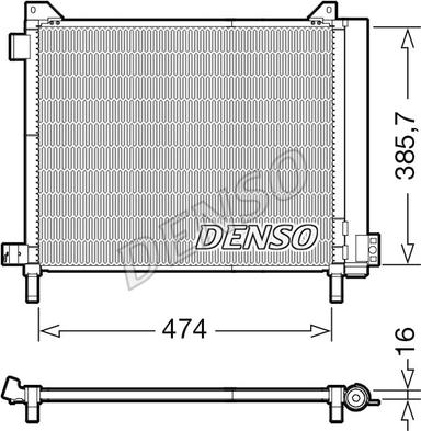 Denso DCN46030 - Condensateur, climatisation cwaw.fr