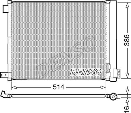 Denso DCN46022 - Condensateur, climatisation cwaw.fr