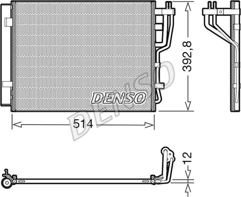 Denso DCN41014 - Condensateur, climatisation cwaw.fr