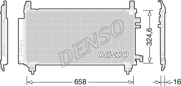 Denso DCN50046 - Condensateur, climatisation cwaw.fr