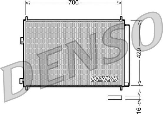 Denso DCN50030 - Condensateur, climatisation cwaw.fr