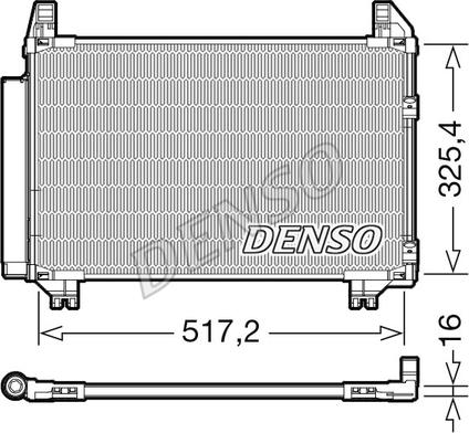 Denso DCN50101 - Condensateur, climatisation cwaw.fr