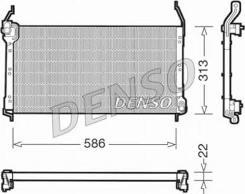 Denso DCN09014 - Condensateur, climatisation cwaw.fr